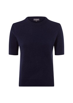 Franco Callegari Damska koszula z czystego kaszmiru Kobiety Kaszmir granatowy jednolity ze sklepu vangraaf w kategorii Swetry damskie - zdjęcie 185561961