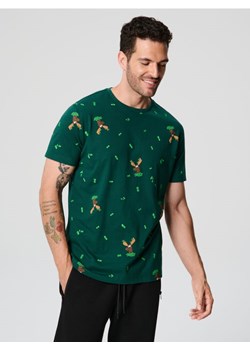 Sinsay - Koszulka - zielony ze sklepu Sinsay w kategorii T-shirty męskie - zdjęcie 185563830
