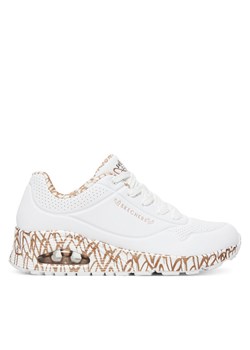 Sneakersy Skechers Uno 155506/WTRG Biały ze sklepu eobuwie.pl w kategorii Buty sportowe damskie - zdjęcie 185563981