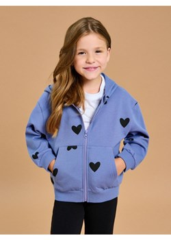 Sinsay - Bluza z kapturem w serca - niebieski ze sklepu Sinsay w kategorii Bluzy dziewczęce - zdjęcie 185565174