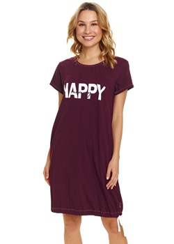 Nocna koszula Doctor Nap TCB.9504 burgundy ze sklepu kontri.pl w kategorii Koszule nocne - zdjęcie 185567230