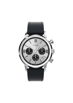 Zegarek Timex Marlin Chronograph TW2W10300 Czarny ze sklepu eobuwie.pl w kategorii Zegarki - zdjęcie 185569194