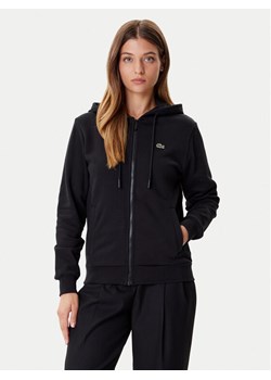 Lacoste Bluza SF5256 Czarny Regular Fit ze sklepu MODIVO w kategorii Bluzy damskie - zdjęcie 185570670