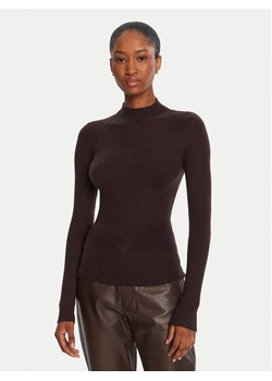 TWINSET Sweter 252TT3111 Brązowy Slim Fit ze sklepu MODIVO w kategorii Swetry damskie - zdjęcie 185570682