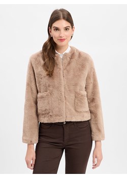 Marie Lund Damska kurtka ze sztucznego futra Kobiety taupe jednolity ze sklepu vangraaf w kategorii Kurtki damskie - zdjęcie 185572382