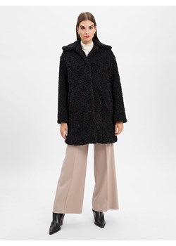 HUGO Damski płaszcz z pluszowego futra - Mimina Kobiety Sztuczne włókno czarny jednolity - id: 782364-0001-00360 - marki Hugo Boss - 185572384 HUGO Damski płaszcz z pluszowego futra - Mimina Kobiety Sztuczne włókno czarny jednolity ze sklepu vangraaf w kategorii Płaszcze damskie - zdjęcie 185572384
