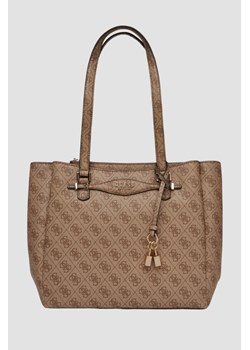 GUESS Brązowa shopperka damska Katya Multi ze sklepu outfit.pl w kategorii Torby Shopper bag - zdjęcie 185573581