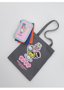 Reserved - Materiałowa torba Hello Kitty & Friends - ciemnoszary ze sklepu Reserved w kategorii Torby i walizki dziecięce - zdjęcie 185577922