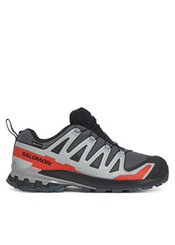 Trekkingi Salomon Xa Pro 3D V9 Gore-Tex L47817500 Szary ze sklepu eobuwie.pl w kategorii Buty sportowe męskie - zdjęcie 185578882