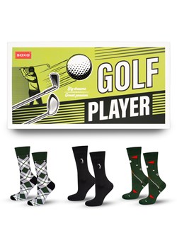 Skarpetki męskie kolorowe SOXO Golf - 3 pary ze sklepu Sklep SOXO w kategorii Skarpetki męskie - zdjęcie 185579483