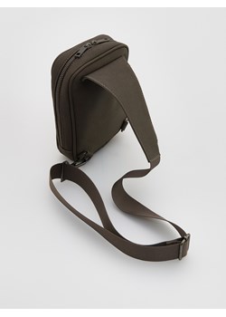 Reserved - Saszetka crossbody - ciemnobrązowy ze sklepu Reserved w kategorii Torby męskie - zdjęcie 185580482