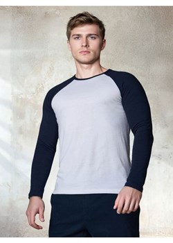 Sinsay - Bawełniana koszulka longsleeve - biały - id: 654EY-00X - marki Sinsay - 185580931 Sinsay - Bawełniana koszulka longsleeve - biały ze sklepu Sinsay w kategorii T-shirty męskie - zdjęcie 185580931