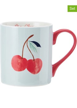 Mikasa Kubki (2 szt.) &quot;Cherry&quot; w kolorze biało-czerwonym - 280 ml ze sklepu Limango Polska w kategorii Naczynia - zdjęcie 185582213