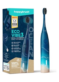 Happy Brush Szczoteczka soniczna &quot;Eco V3+&quot; w kolorze niebieskim ze sklepu Limango Polska w kategorii Szczoteczki do zębów - zdjęcie 185582482