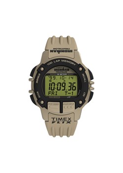 Zegarek Timex Ironman Flix 100 Lap TW5M63100 Beżowy ze sklepu eobuwie.pl w kategorii Zegarki - zdjęcie 185582524