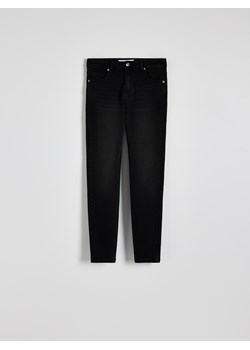 Reserved - Jeansy slim fit ze średnim stanem - czarny ze sklepu Reserved w kategorii Jeansy damskie - zdjęcie 185582873