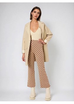 Monki Spodnie w kolorze beżowo-brązowym ze sklepu Limango Polska w kategorii Spodnie damskie - zdjęcie 185583161