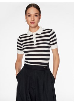 Tommy Hilfiger Polo WW0WW37937 Granatowy Regular Fit ze sklepu MODIVO w kategorii Bluzki damskie - zdjęcie 185583490