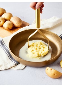 Sinsay - Tłuczek do ziemniaków ze stali nierdzewnej - złoty ze sklepu Sinsay w kategorii Akcesoria kuchenne - zdjęcie 185584891