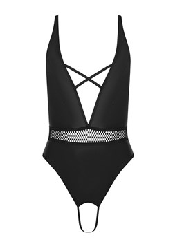Czarne skórzane body damskie otwarte Kristeen, Kolor czarny, Rozmiar L/XL, Passion - id: 192427 - marki Passion - 185587013 Czarne skórzane body damskie otwarte Kristeen, Kolor czarny, Rozmiar L/XL, Passion ze sklepu Intymna w kategorii Body damskie - zdjęcie 185587013