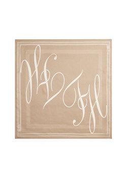 Apaszka Tommy Hilfiger Heritage Script AW0AW17967 Beżowy ze sklepu eobuwie.pl w kategorii Szaliki i chusty damskie - zdjęcie 185587291