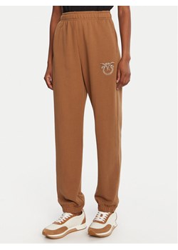 PINKO Spodnie dresowe Plumcake 104790 A2RO Brązowy Regular Fit ze sklepu MODIVO w kategorii Spodnie damskie - zdjęcie 185588391