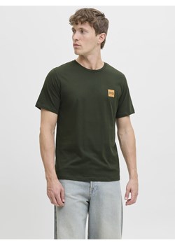 Jack & Jones Koszulka męska - JJBrandy Mężczyźni Bawełna oliwkowy jednolity - id: 769756-0002-09900 - marki Jack & Jones - 185589621 Jack & Jones Koszulka męska - JJBrandy Mężczyźni Bawełna oliwkowy jednolity ze sklepu vangraaf w kategorii T-shirty męskie - zdjęcie 185589621