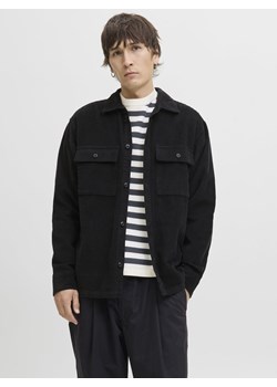 Jack & Jones Męska koszula sztruksowa - JJePerfect Mężczyźni Modern Fit Bawełna granatowy wypukły wzór tkaniny ze sklepu vangraaf w kategorii Koszule męskie - zdjęcie 185589624