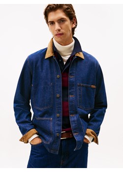 Tommy Hilfiger Męska kurtka dżinsowa Mężczyźni Jeansy indygo jednolity ze sklepu vangraaf w kategorii Kurtki męskie - zdjęcie 185589630