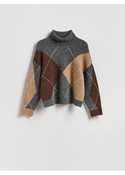 Reserved - Sweter z golfem - wielobarwny ze sklepu Reserved w kategorii Swetry damskie - zdjęcie 185590183
