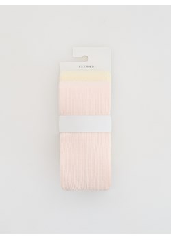 Reserved - Rajstopy 2 pack - różowy ze sklepu Reserved w kategorii Rajstopy dziecięce - zdjęcie 185590352