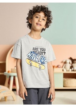 Sinsay - Koszulka z krótkim rękawem - szary ze sklepu Sinsay w kategorii T-shirty chłopięce - zdjęcie 185591864