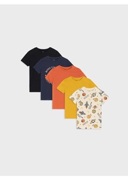 Sinsay - Koszulki 5 pack - granatowy - id: 070FT-59X - marki Sinsay - 185591872 Sinsay - Koszulki 5 pack - granatowy ze sklepu Sinsay w kategorii T-shirty chłopięce - zdjęcie 185591872