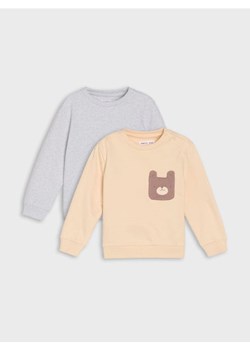 Sinsay - Bluzy 2 pack - kremowy ze sklepu Sinsay w kategorii Bluzy i swetry - zdjęcie 185591951
