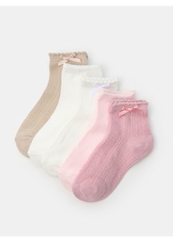 Sinsay - Skarpetki ażurowe z kokardką 5 pack - wielobarwny - id: 717DZ-MLC - marki Sinsay - 185592002 Sinsay - Skarpetki ażurowe z kokardką 5 pack - wielobarwny ze sklepu Sinsay w kategorii Skarpetki dziecięce - zdjęcie 185592002