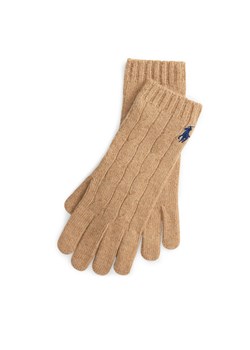 Polo Ralph Lauren Rękawiczki 455981440003 Brązowy ze sklepu MODIVO w kategorii Rękawiczki damskie - zdjęcie 185592713
