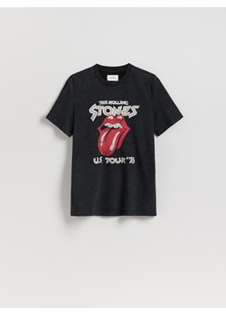 Reserved - T-shirt ROLLING STONES - czarny ze sklepu Reserved w kategorii T-shirty męskie - zdjęcie 185593521