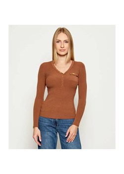 Elisabetta Franchi Sweter | Slim Fit | z dodatkiem jedwabiu ze sklepu Gomez Fashion Store w kategorii Swetry damskie - zdjęcie 185594213