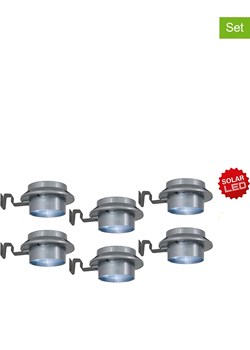näve Lampy solarne LED (6 szt.) w kolorze szarym na rynnę dachową - Ø 12 cm ze sklepu Limango Polska w kategorii Oświetlenie - zdjęcie 185596621