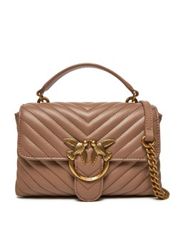 Torebka Pinko Love Lady Puff Mini Cl AI 23-24 PLTT 100044 A0GK Brązowy ze sklepu eobuwie.pl w kategorii Listonoszki - zdjęcie 185596630
