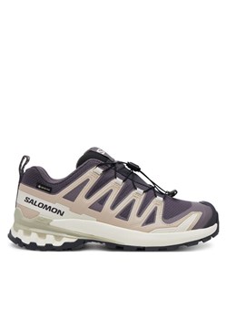 Trekkingi Salomon Xa Pro 3D V9 Gore-Tex L47744700 Fioletowy ze sklepu eobuwie.pl w kategorii Buty sportowe damskie - zdjęcie 185596650