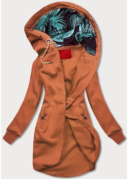Długa damska bluza ruda (AMG-855B) ze sklepu goodlookin.pl w kategorii Bluzy damskie - zdjęcie 185597434