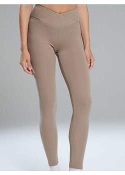 Sinsay - Legginsy Gym Hard - beżowy ze sklepu Sinsay w kategorii Spodnie damskie - zdjęcie 185599880