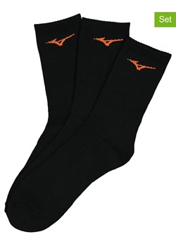 Mizuno Skarpety sportowe (3 pary) w kolorze czarnym ze sklepu Limango Polska w kategorii Skarpetki męskie - zdjęcie 185600790