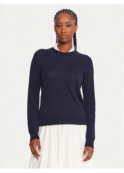 Lacoste Sweter AF4145 Granatowy Regular Fit ze sklepu MODIVO w kategorii Swetry damskie - zdjęcie 185602880