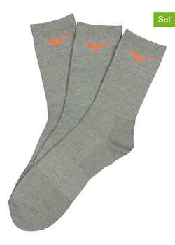 Mizuno Skarpety sportowe (3 pary) w kolorze szarym ze sklepu Limango Polska w kategorii Skarpetki męskie - zdjęcie 185603923