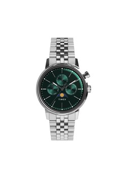 Zegarek Timex Marlin® Moon Phase TW2Y09900 Srebrny ze sklepu eobuwie.pl w kategorii Zegarki - zdjęcie 185605422