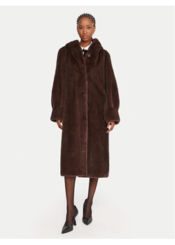 Luisa Spagnoli Futro Savelli 542439 Brązowy Loose Fit ze sklepu MODIVO w kategorii Futra damskie - zdjęcie 185606252