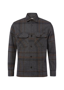 Jack & Jones Bluza męska Mężczyźni Regular Fit Bawełna szary w kratkę ze sklepu vangraaf w kategorii Koszule męskie - zdjęcie 185607513