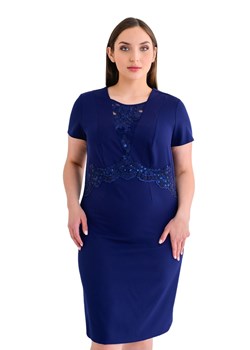 Sukienka FSU1045 GRANATOWY ze sklepu fokus.pl w kategorii Sukienki - zdjęcie 185611891